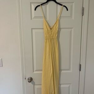 Zara Butter Yellow Midi Dress